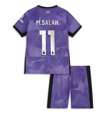 Liverpool Mohamed Salah #11 Tredje trøje Børn 2023-24 Kort ærmer (+ korte bukser)
